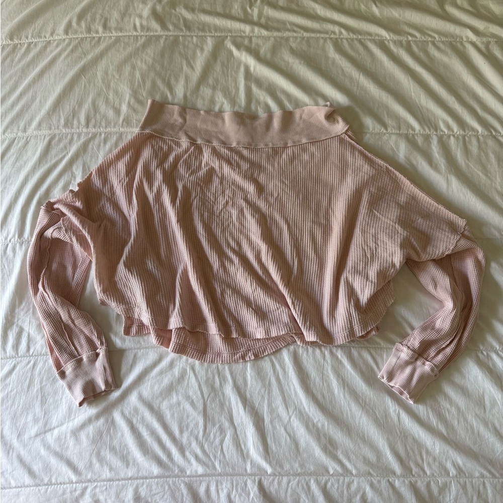 Free People Pink Off the Shoulder Top